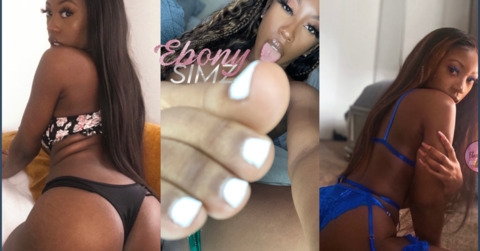 ebonysimz2 onlyfans leaked picture 1